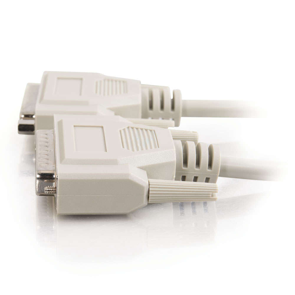 C2G 10ft (3m) DB25 M/F Serial RS232 Extension Cable