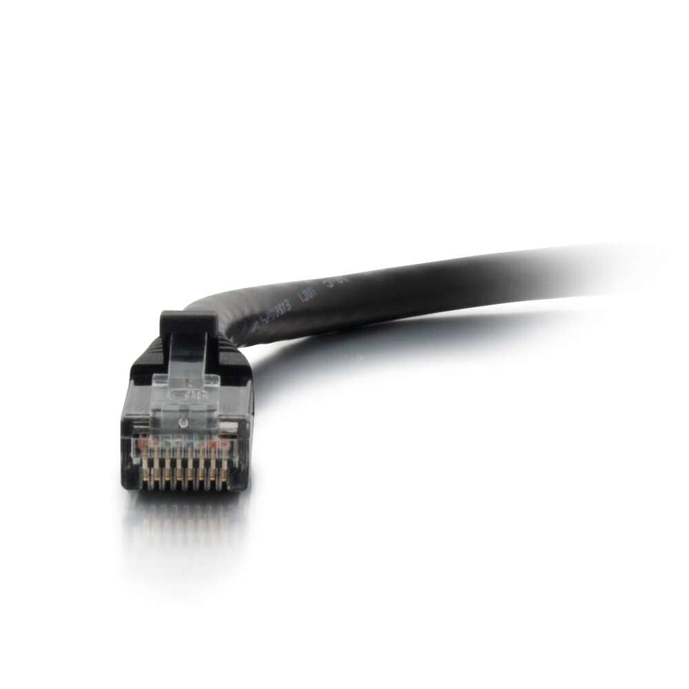 C2G 6" Cat5e networking cable Black 0.15 m U/UTP (UTP)