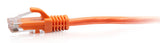 C2G 0.3m Cat6a Snagless Unshielded (UTP) Slim Ethernet Patch Cable - Orange