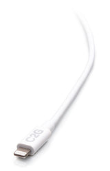 C2G 3ft (0.9m) USB-C® Male to Lightning Male Sync and Charging Cable - White