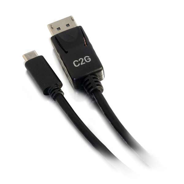 C2G 0.3m USB-C to DisplayPort™ Adapter Cable 4K 30Hz - Black