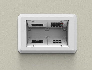 WIREMOLD EFSB4 outlet box Silver, White