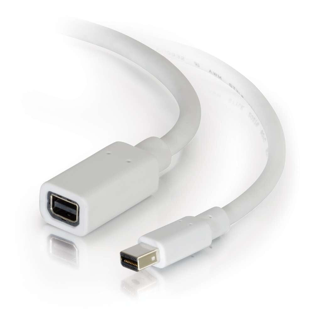 C2G 6ft (1.8m) Mini DisplayPort Extension Cable M/F - White