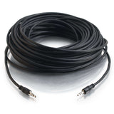 C2G 15ft (4.6m) 3.5mm Stereo Audio Cable With Low Profile Connectors M/M - In-Wall CMG-Rated