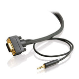 C2G 28250 video cable adapter 1.8 m VGA (D-Sub) + 3.5mm Black