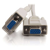C2G 8in One HD15 VGA Male to Two HD15 VGA Female Y-Cable