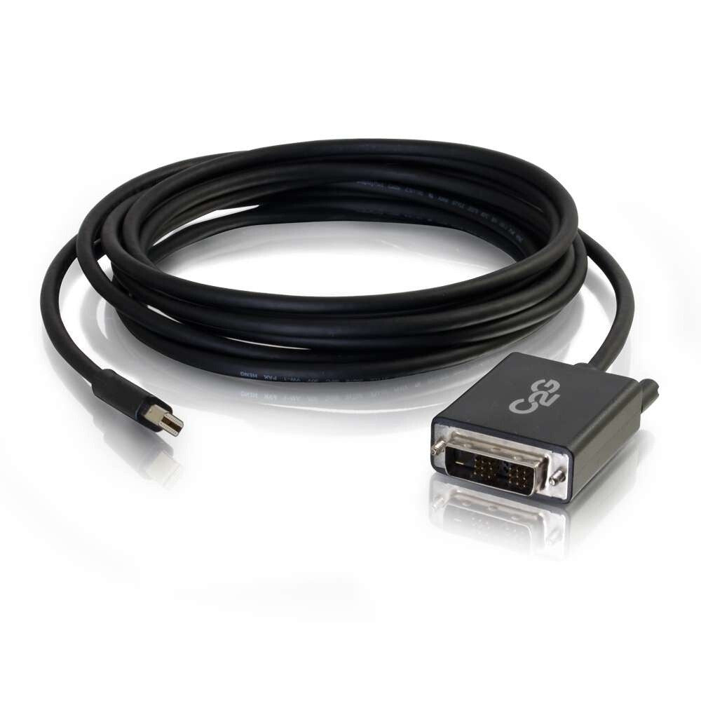 C2G 10ft (3m) Mini DisplayPortTM Male to Single Link DVI-D Male Adapter Cable - Black