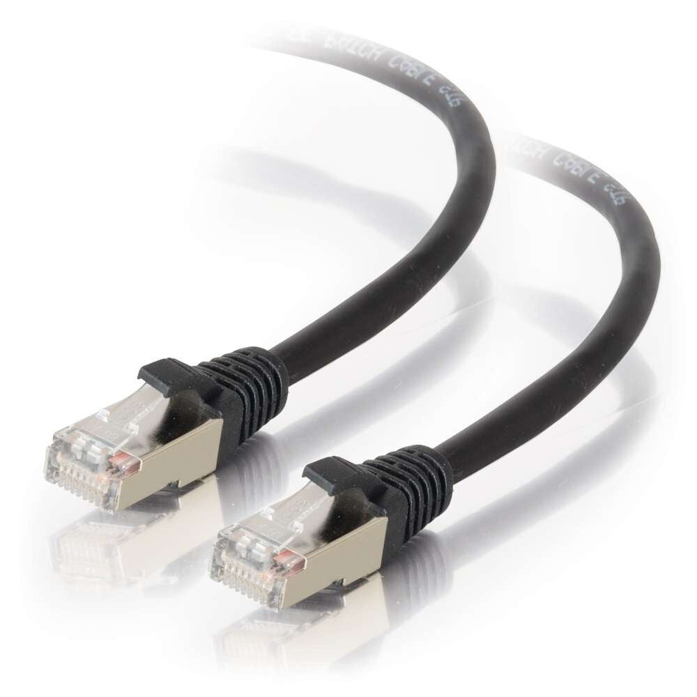 C2G 3ft (0.9m) Cat5e Snagless Shielded STP Ethernet Network Patch Cable - Black