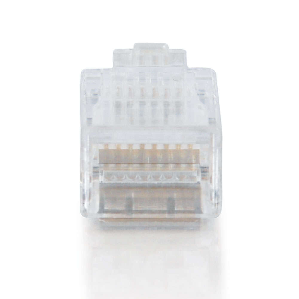 C2G RJ45 Cat5 8x8 Modular Plug for Flat Stranded Cable Multipack - 25 Pack