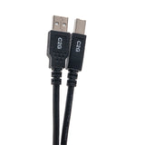 C2G 6.6ft (2m) USB 2.0 A/B Cable - Black