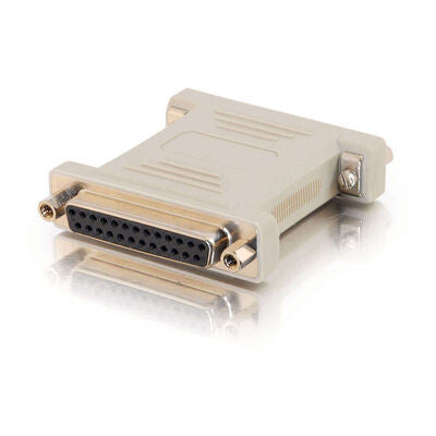C2G DB25 M/F Null Modem Adapter DB25M DB25F Grey