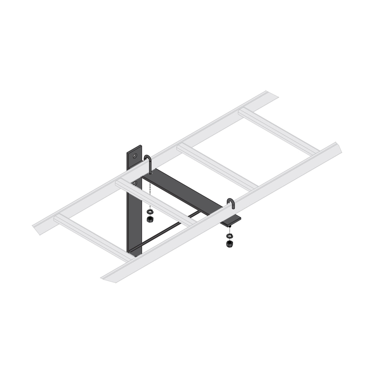Middle Atlantic Triangle Wall Support Bracket 18 Inches Wide