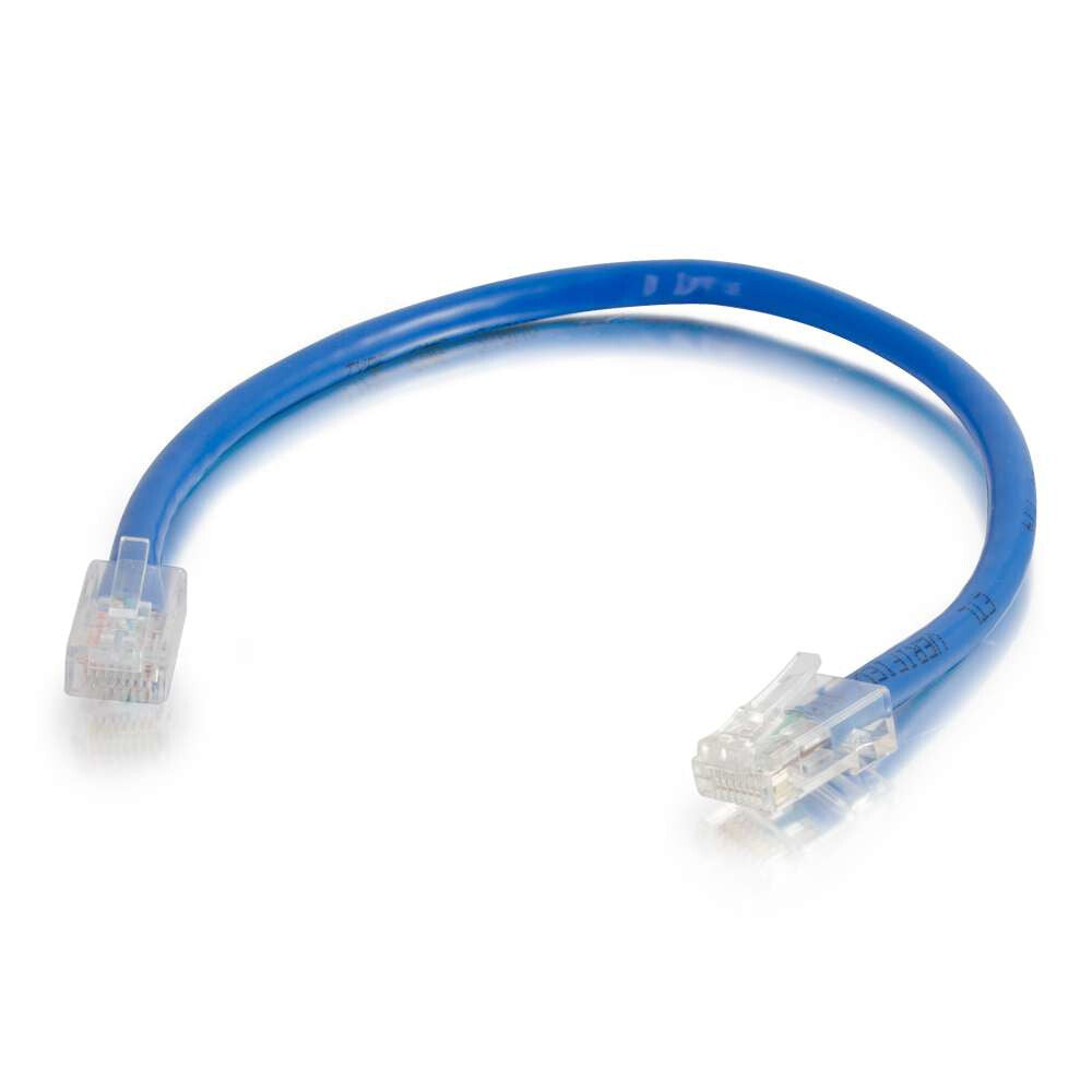 C2G 6" Cat6 networking cable Blue 0.15 m U/UTP (UTP)