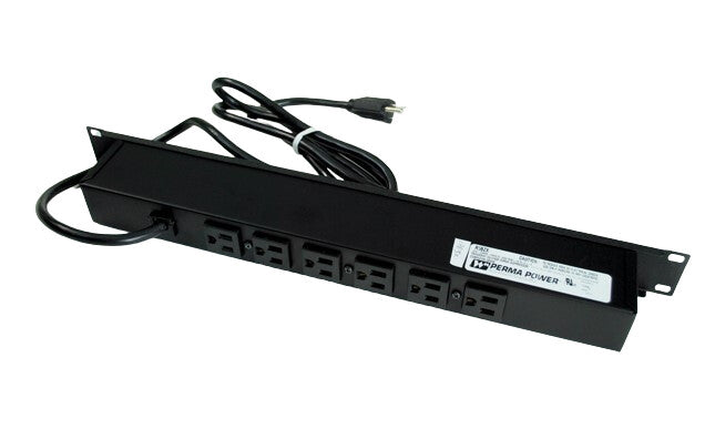 WIREMOLD R5BZX power extension 1.8 m 6 AC outlet(s) Black
