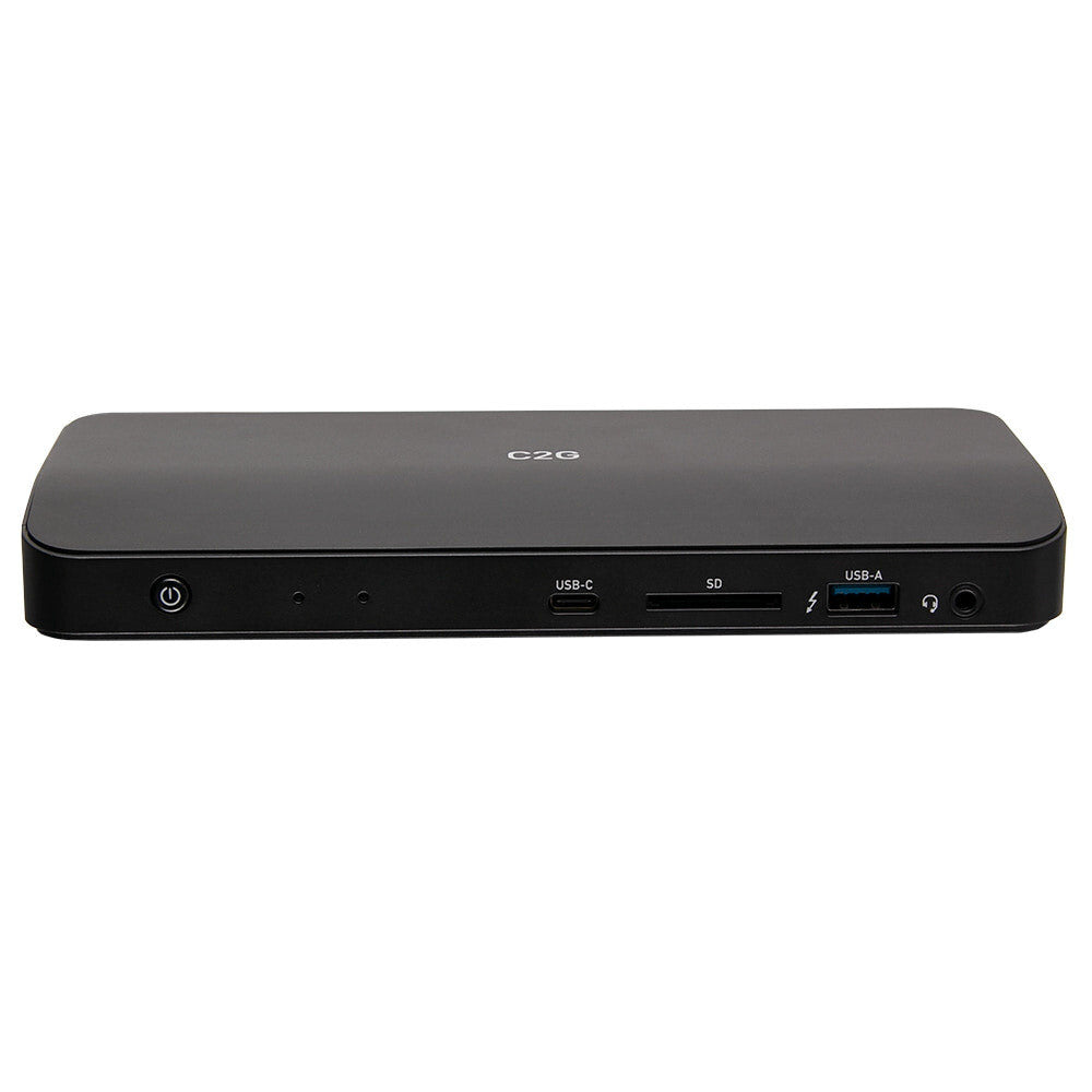 C2G ThunderboltTM 3 USB-C® Docking Station 11-in-1 8K UHD with DisplayPortTM, Ethernet, USB, SD Card Reader, 3.5mm Audio and Power Delivery up to 85W - 8K 30Hz