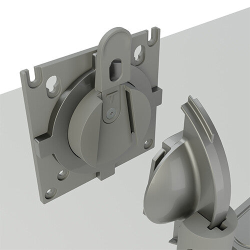 Chief Koncīs Monitor Arm Mount, Dual, Silver