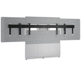 Middle Atlantic ForumTM Floor-to-Wall Mounted 66" (3 Bay) Display Stand for (2) 56" to 65" Displays, Light Finish