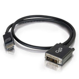 C2G 6ft (1.8m) DisplayPortTM Male to Single Link DVI-D Male Adapter Cable - Black