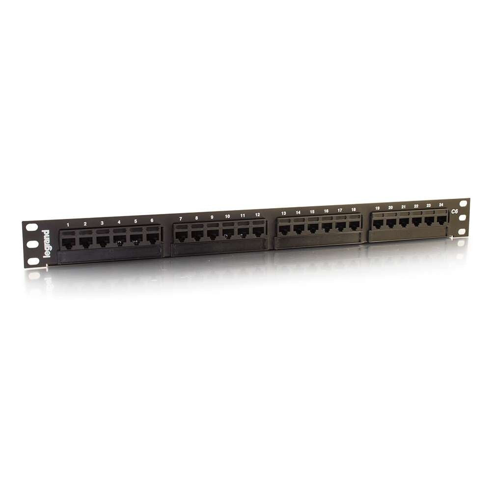 C2G 24-Port Cat6 110-Type Patch Panel