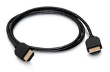 C2G 6ft (1.8m) Plus Series Slim Flexible HDMI™ Cable with Low Profile Connectors (2-pk) - 4K 60Hz