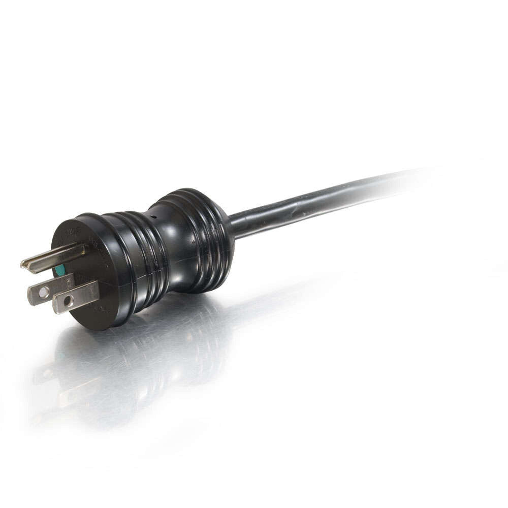 C2G 25ft (7.6m) 14 AWG Hospital Grade Power Cord (NEMA 5-15P to IEC320C13) - Black