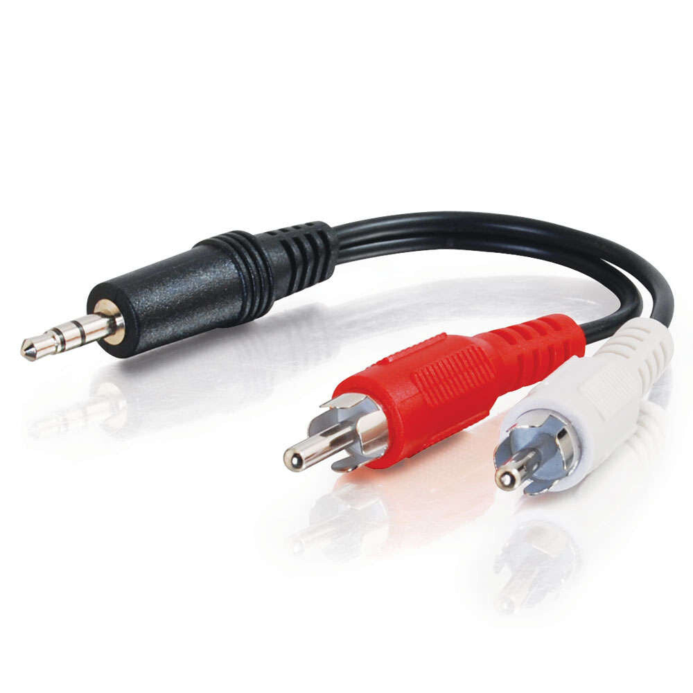 C2G 3ft (0.9m) Value SeriesTM One 3.5mm Stereo Male To Two RCA Stereo Male Y-Cable