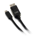 C2G 1ft (0.3m) USB-C to DisplayPortTM Adapter Cable 4K 30Hz - Black