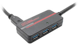 Hall Technologies USB3-33H4 interface hub USB 3.2 Gen 1 (3.1 Gen 1) Type-A 5000 Mbit/s Black, Red