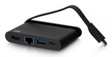 C2G USB-C 4-in-1 Compact Dock with HDMI, USB-A, Ethernet, and USB-C Power Delivery up to 100W - 4K 30Hz