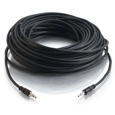 C2G 15ft CMG-Rated 3.5mm Stereo With Low Profile Connectors audio cable 4.57 m Black