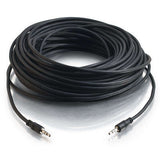 C2G 15ft CMG-Rated 3.5mm Stereo With Low Profile Connectors audio cable 4.57 m Black