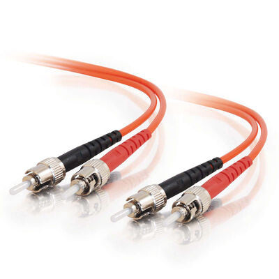 C2G 8m ST/ST Plenum-Rated Duplex 62.5/125 Multimode Fiber Patch Cable - Orange InfiniBand/fibre optic cable