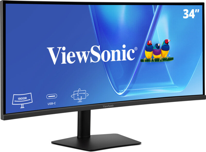 Viewsonic VG Series 34” UWQHD 21:9 IPS Curved Monitor with USB-C Hub