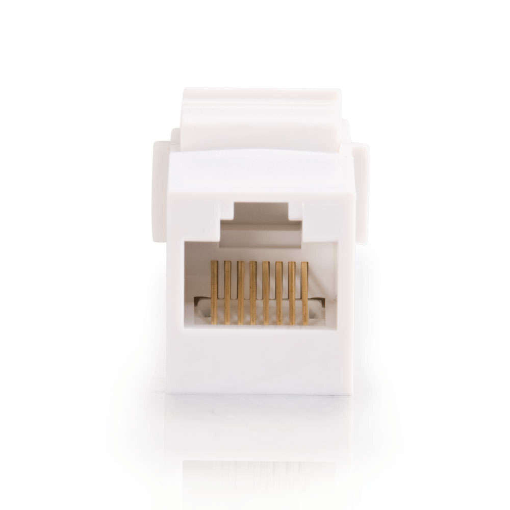 C2G RJ45 (8P8C) Coupler Keystone Insert Module - White