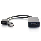 C2G 22323 video cable adapter DisplayPort HDMI + USB Black