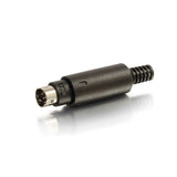C2G 01755 wire connector 8-pin mini Din Black