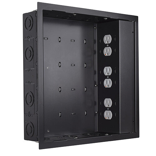 Chief Proximity® In-wall Storage Box with 6 Receptacle Filter & Surge - PAC526FBP6