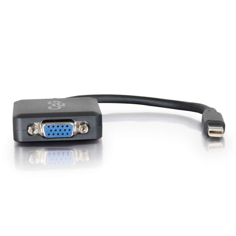 C2G 8in Mini DisplayPortTM Male to VGA Female Active Adapter Converter - Black