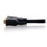 C2G 25ft Pro Series DVI-D Plenum DVI cable 7.62 m Black