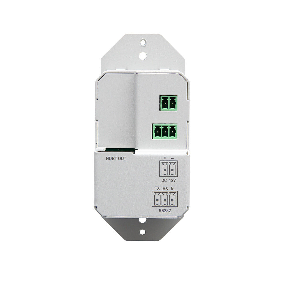 C2G Dual HDMI HDBaseT + RS232 over Cat Extender Single Gang Wall Plate Transmitter - 4K 60Hz