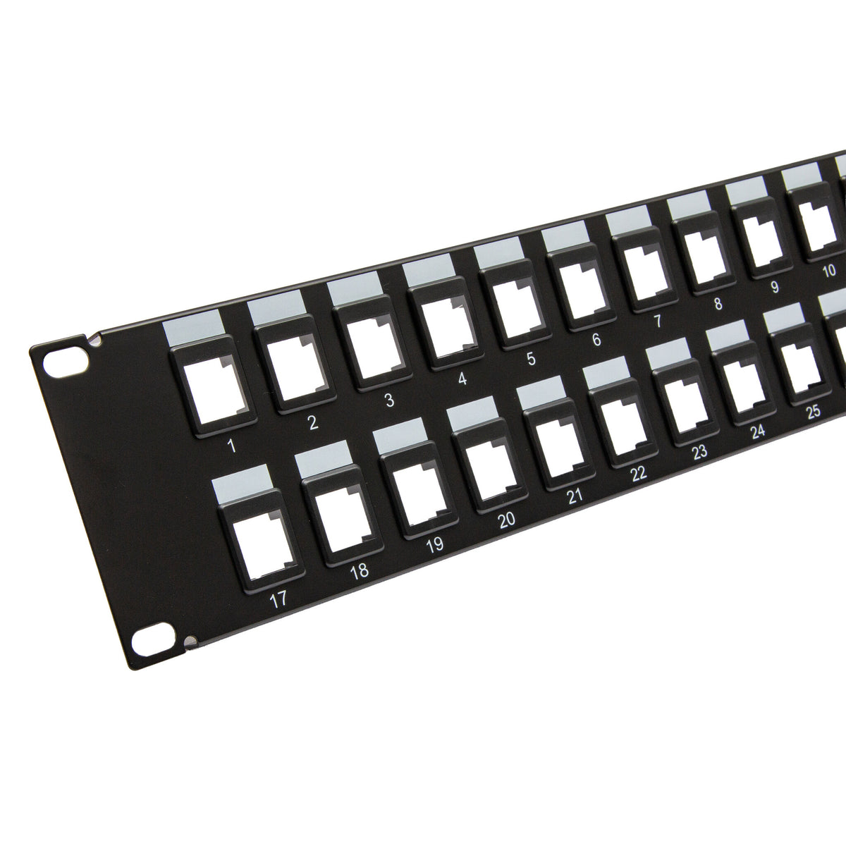 C2G 32-Port Blank Keystone/Multimedia Patch Panel