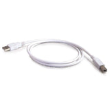 C2G 6.6ft (2m) USB 2.0 A/B Cable - White
