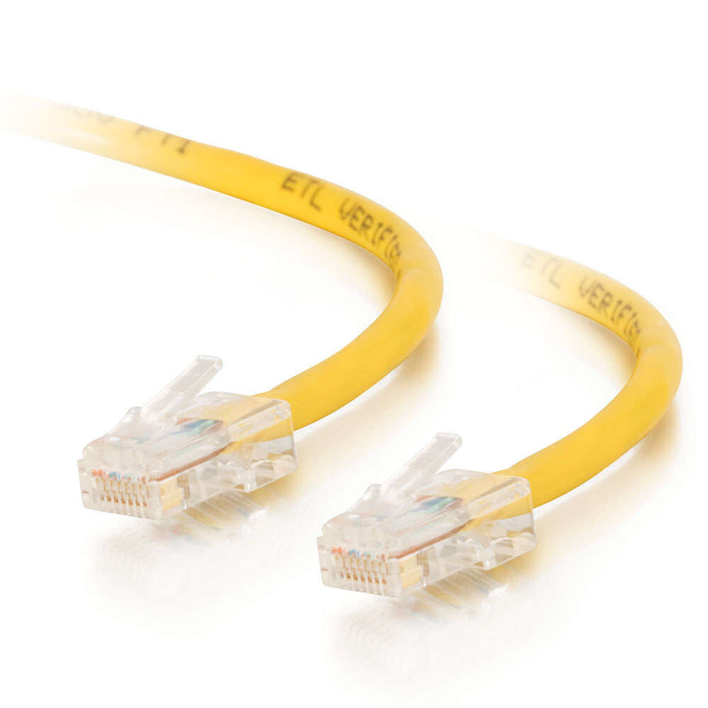 C2G 5ft (1.5m) Cat5e Non-Booted Unshielded UTP Network Crossover Patch Cable - Yellow