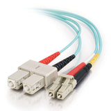 C2G 0.5m, LC - SC InfiniBand/fibre optic cable Blue