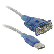 C2G Port Authority USB Serial DB9 Adapter Cable 18" serial cable Blue 0.46 m USB Type-A DB-9