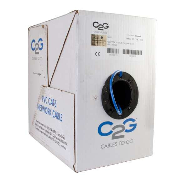 C2G CAT6, 1000ft networking cable Blue 305 m U/UTP (UTP)