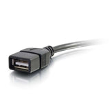 C2G 6 inch USB 2.0 A Male to A Female Extension Cable