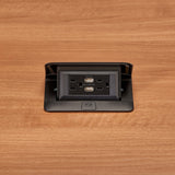WIREMOLD DQFP15UBK socket-outlet 2 x USB A + 2 x NEMA 5-15 Black