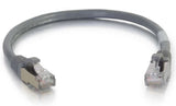 C2G 6" Cat6a STP networking cable Grey 0.15 m Cat6 U/FTP (STP)