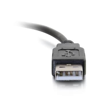 C2G 12ft (3.7m) USB 2.0 USB-C to USB-A Cable M/M - Black